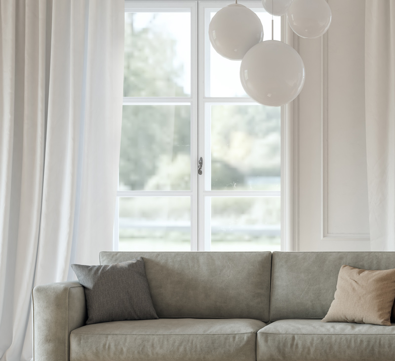 Modern living room with sofa - Residential Glass Repair, Replacement & Tint Services Modern living room with sofa - Residential Glass Repair, Replacement & Tint Services